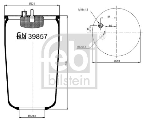 FEBI BILSTEIN Metallipalje, ilmajousitus 39857